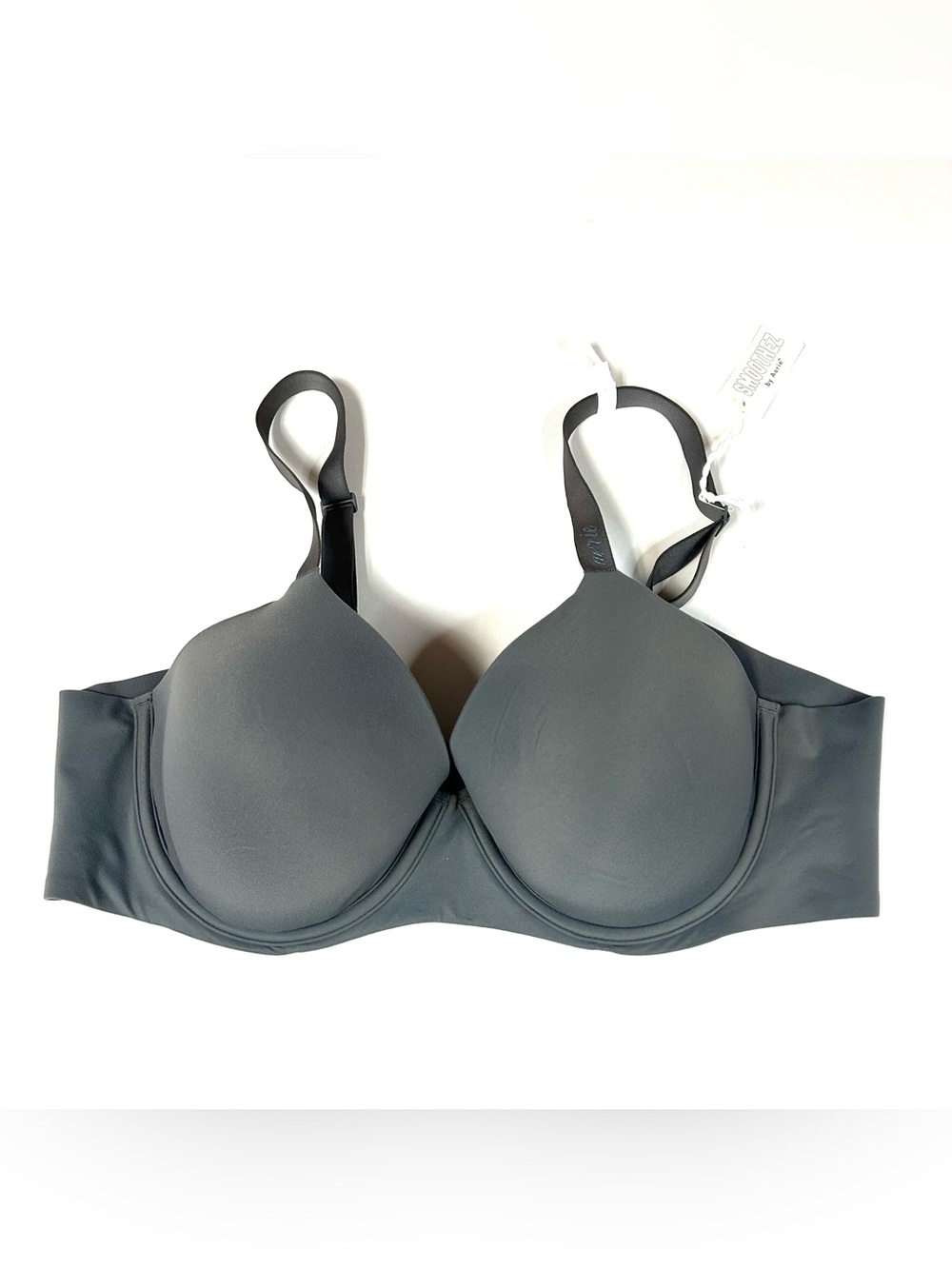 NEW Smoothiez Aerie 38B Full Coverage Bra Solid Gray Lined Underwire #4182